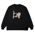Kitten Patch Vintage Black Long-Sleeve