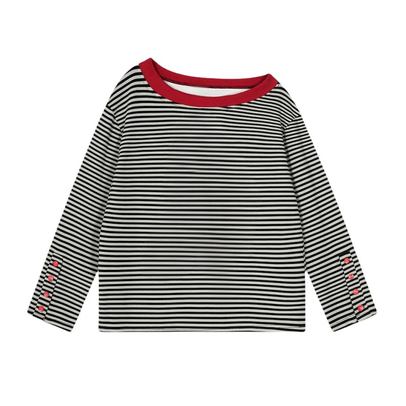 Striped Long-Sleeve with Fun Print