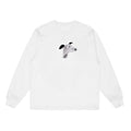 Playful Dog Head Graphic Long-Sleeve